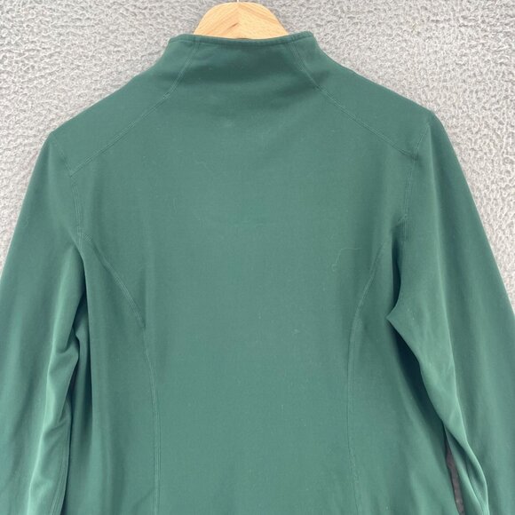 Zyia Active Jacket Womens Large Green High Neck 1/2 Zip Popover Stretch Athletic - Picture 4 of 9